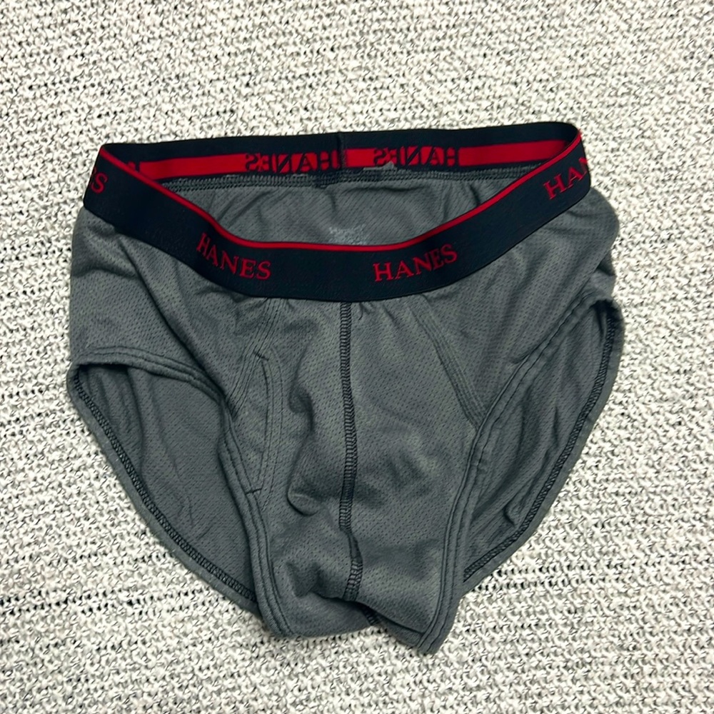 Hanes grey briefs